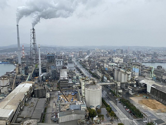 UBE三菱セメント株式会社の空撮写真