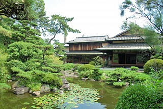 広壮な回遊式日本庭園