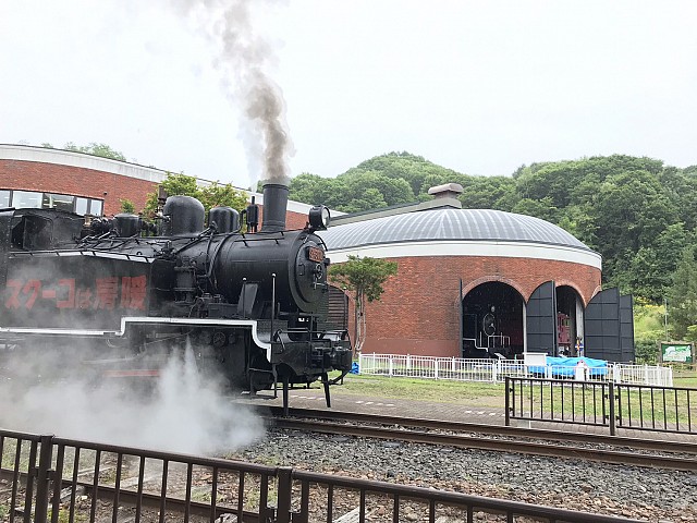三笠鉄道記念館(三笠鉄道村)　蒸気機関車S-304