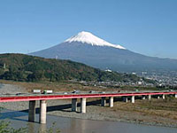 富士川SAからみた富士山