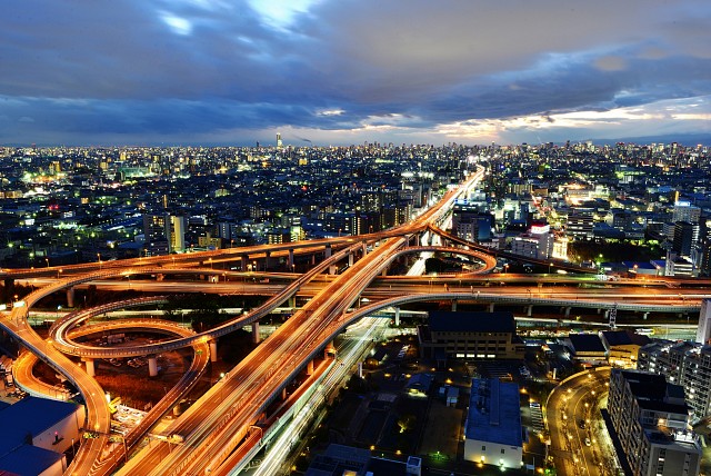東大阪JCTの夜景